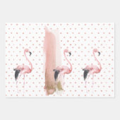 Feuille De Papier Cadeau Flamingo rose Flamingo Glamour (Devant)