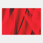 Feuille De Papier Cadeau Flamme exotique Rouge tendance Résumé Conception (Devant)