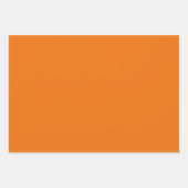 Feuille De Papier Cadeau Flamme solide orange (Devant 3)