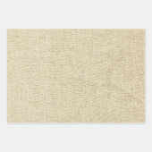 Feuille De Papier Cadeau Flammes de Noël Brown de Beige Rustique (Devant 2)