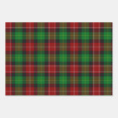 Feuille De Papier Cadeau flanelle de plaid écossais de Noël (Devant 3)