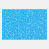 Feuille De Papier Cadeau Flèche de neige bleue (Devant)