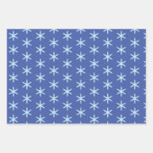 Feuille De Papier Cadeau Flèche de neige bleue (Devant)