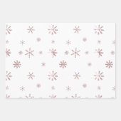 Feuille De Papier Cadeau Flèche de neige Pastel moderne (Devant)