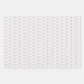 Feuille De Papier Cadeau Flèche de neige rose gris (Devant 2)