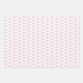 Feuille De Papier Cadeau Flèche de neige rose gris (Devant)