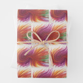 Feuille De Papier Cadeau Flèches Abstraites (En situation)