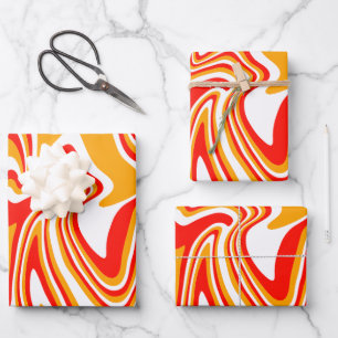 Feuille De Papier Cadeau Flèches - Audacieux et Énergétique Art Abstrait