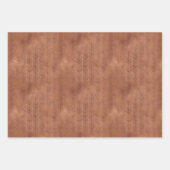 Feuille De Papier Cadeau Flèches Boho en terre cuite (Devant)