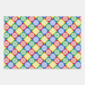 Feuille De Papier Cadeau Flèches de neige brillantes (Devant)