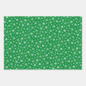 Feuille De Papier Cadeau Flèches de neige diverses formes classiques rouge  (Devant 2)