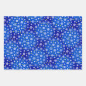 Feuille De Papier Cadeau Flèches de neige diverses formes classiques rouge  (Devant 3)