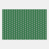 Feuille De Papier Cadeau Flèches de neige en argent (Devant 3)