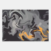 Feuille De Papier Cadeau Flèches monochromes avec points forts (Devant 3)