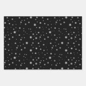 Feuille De Papier Cadeau Flèches noires et blanches de Noël (Devant 3)