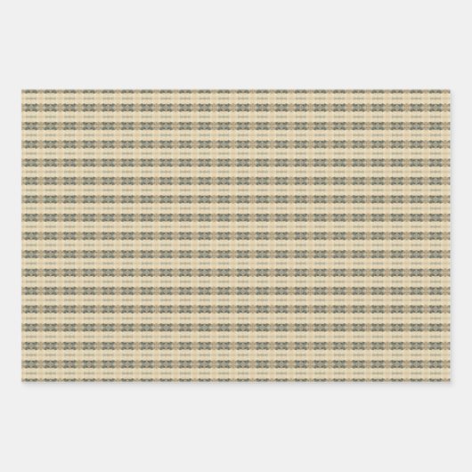 Feuille De Papier Cadeau Fletcher avec solide vert foncé (Devant 3)