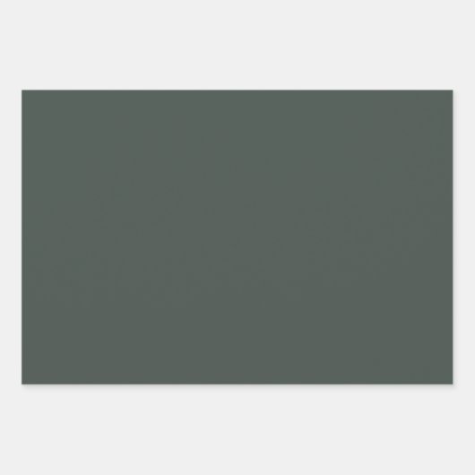 Feuille De Papier Cadeau Fletcher avec solide vert foncé (Devant 2)