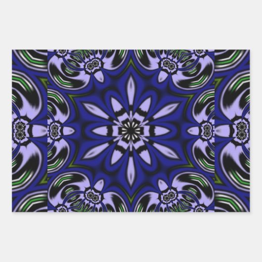 Feuille De Papier Cadeau fleur (Devant 3)