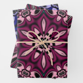 Feuille De Papier Cadeau fleur (En situation)