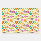 Feuille De Papier Cadeau Fleur (Devant)