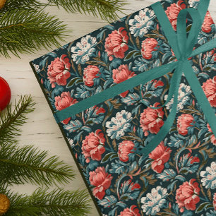 Feuille De Papier Cadeau Fleur baroque Art Nouveau Fond d'écran Vintage