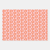 Feuille De Papier Cadeau Fleur Blush Pink Rose Chaud Simple (Devant 2)