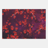 Feuille De Papier Cadeau Fleur cerise 3 (Devant 2)