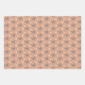 Feuille De Papier Cadeau Fleur Dahlia coloré (Devant 2)
