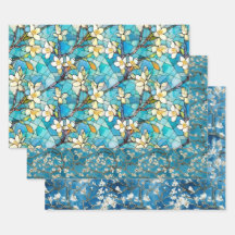 Fleur d'amande inspirée de Van Gogh Wrapping Paper
