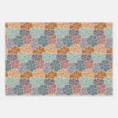 Feuille De Papier Cadeau Fleur de Daisy Rétro (Devant)