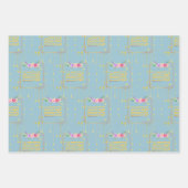 Feuille De Papier Cadeau Fleur de l'Aïd (Devant 2)