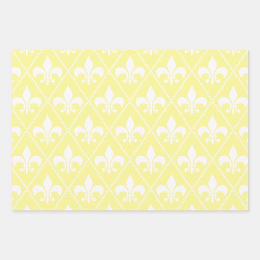 Feuille De Papier Cadeau Fleur de Lis (Devant 3)