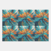 Feuille De Papier Cadeau Fleur de navire (Devant)