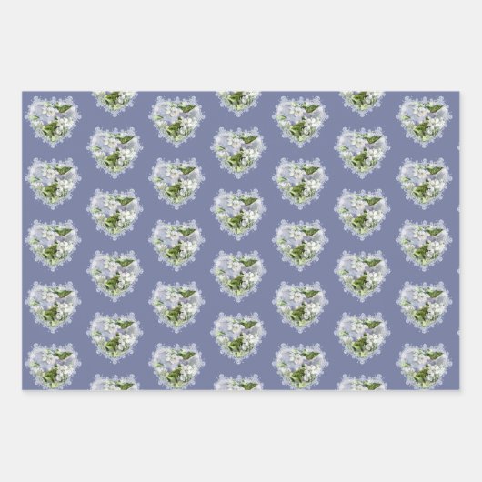 Feuille De Papier Cadeau Fleur de pomme (Devant 2)