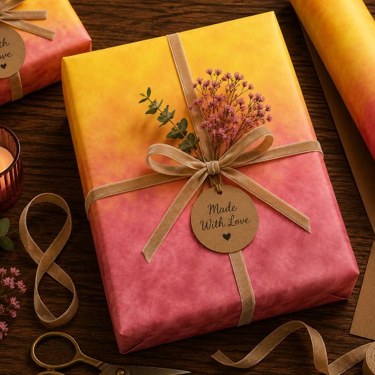Feuille De Papier Cadeau Fleur de Solstice