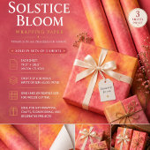 Feuille De Papier Cadeau Fleur de Solstice