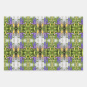 Feuille De Papier Cadeau Fleur d'Iris violet extérieur Jardin Nature Photo (Devant)