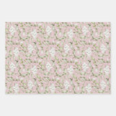Feuille De Papier Cadeau Fleur d'orchidée Rose rose pastel (Devant 3)