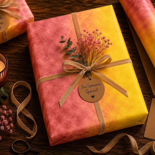 Feuille De Papier Cadeau Fleur du Solstice