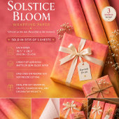 Feuille De Papier Cadeau Fleur du Solstice