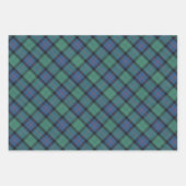 Feuille De Papier Cadeau Fleur écossaise Tartan (Devant 3)