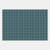 Feuille De Papier Cadeau Fleur écossaise Tartan (Devant 2)