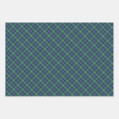 Feuille De Papier Cadeau Fleur écossaise Tartan (Devant)