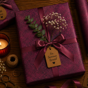 Feuille De Papier Cadeau Fleur Écrasée