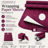 Feuille De Papier Cadeau Fleur Écrasée