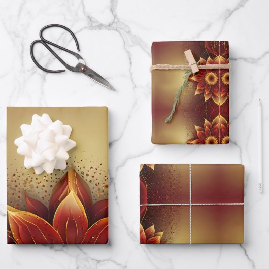 Feuille De Papier Cadeau Fleur éternelle : Une célébration intemporelle de (Recto)