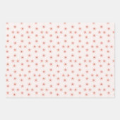 Feuille De Papier Cadeau Fleur Mignonne et Lettre d'Amour (Devant)