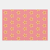 Feuille De Papier Cadeau Fleur papillon (Devant 3)