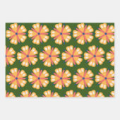 Feuille De Papier Cadeau Fleur papillon (Devant)