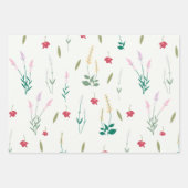 Feuille De Papier Cadeau Fleur Printemps florissant Floral sans joint (Devant 2)